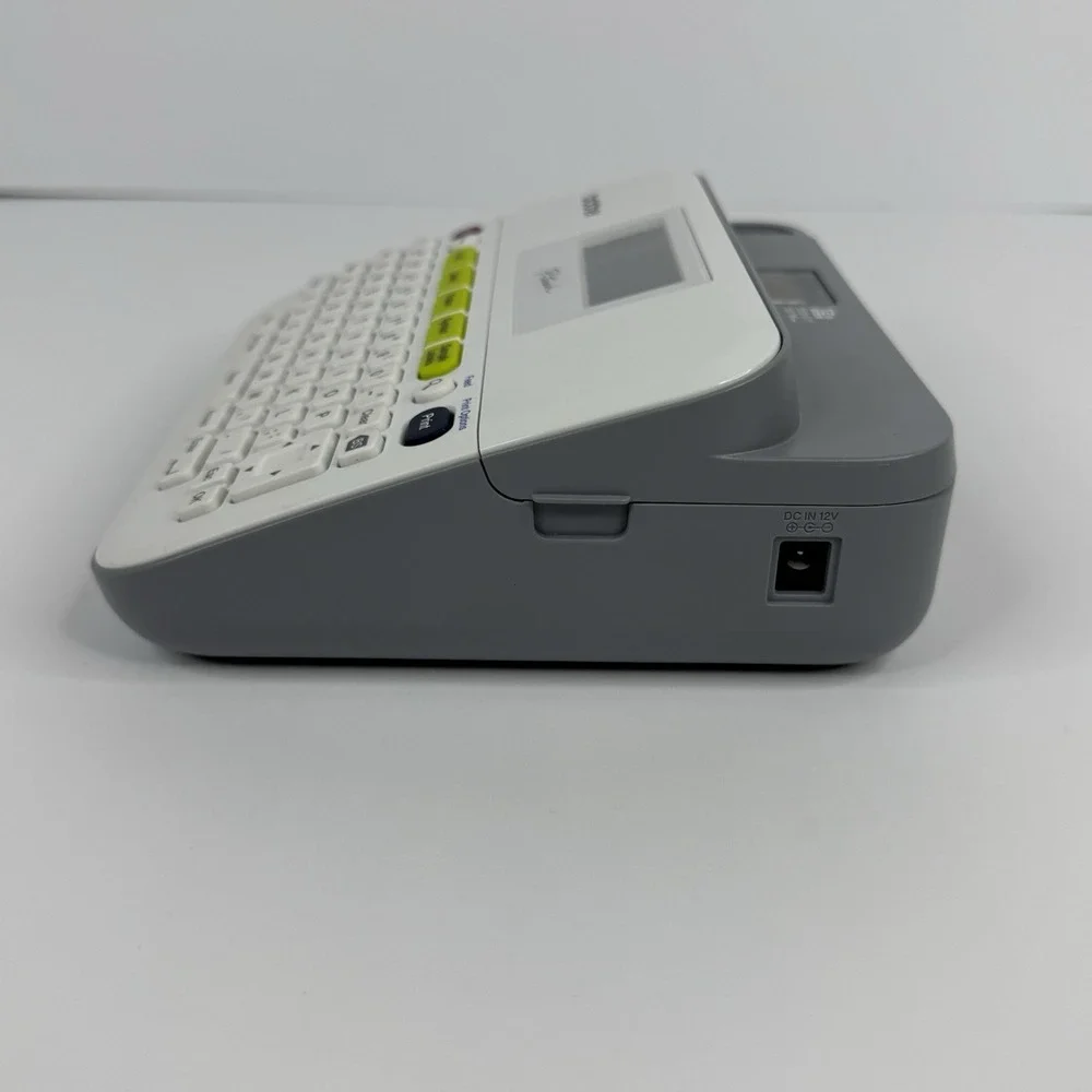 Brother P-Touch Label Maker PT-D400 Gray/White‎ With 12mm Tape Tested Working